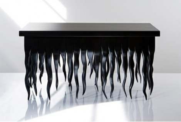 nouveau mobilier Judson Beaumont table design noir