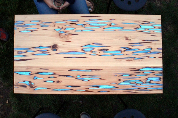 καινοτόμα έπιπλα Matt Brown έπιπλα σχεδιαστών ξύλινο τραπέζι