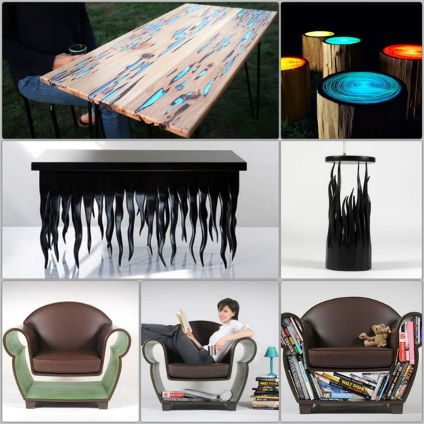 иновативна мебелна дизайнерска мебел, причудливи форми