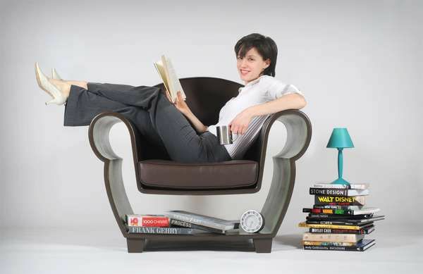 дизайн иновативни мебели дизайнер фотьойл четене ъгъл