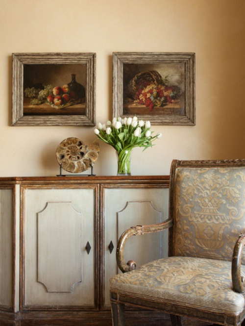 diseños de interiores en estilo italiano decoración idea flores