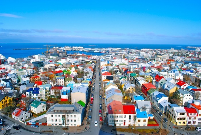 Capital del paisaje de Islandia