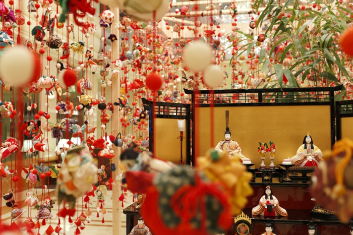 Ιαπωνικά διακοσμητικά στοιχεία διακόσμησης σε γιρλάντες στιλ Ιαπωνίας