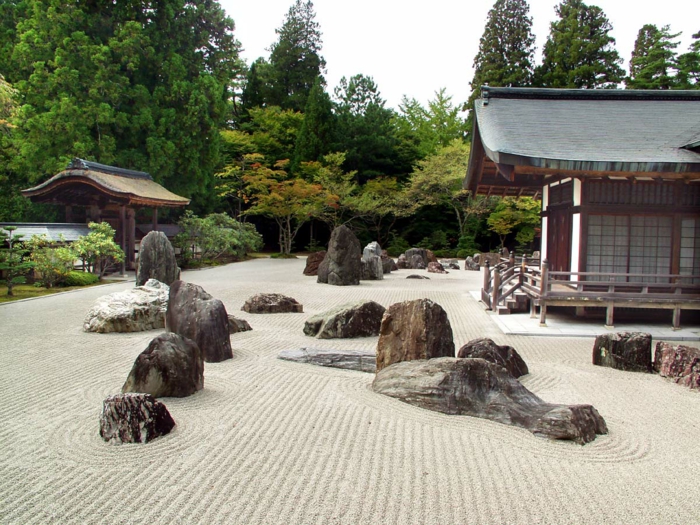 Ιαπωνική κήπο feng shui κήπο σπίτι φυσική πέτρα σχεδιασμό κήπου