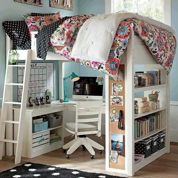 youth room design for small room bed and closet