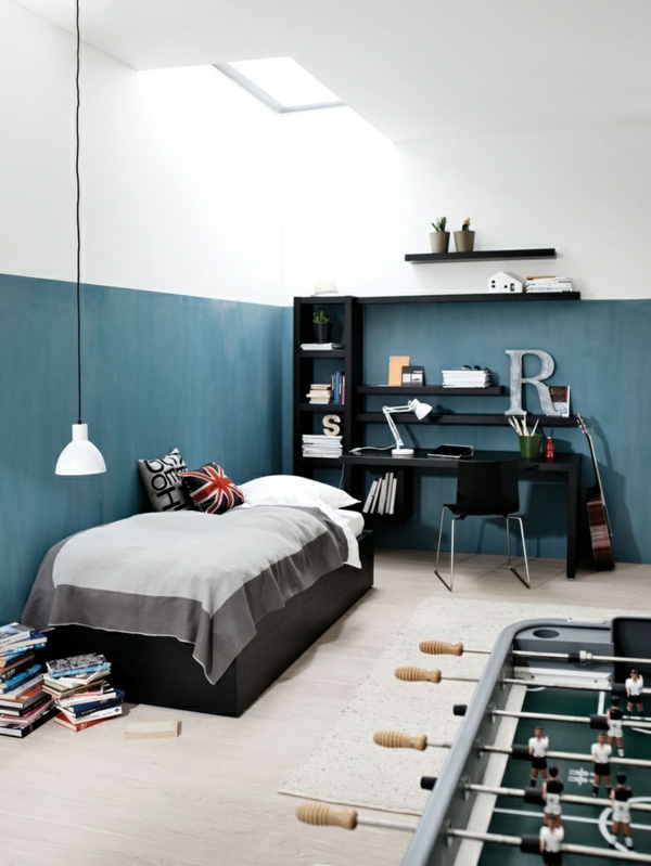 youth room design boy bed with storage room desk