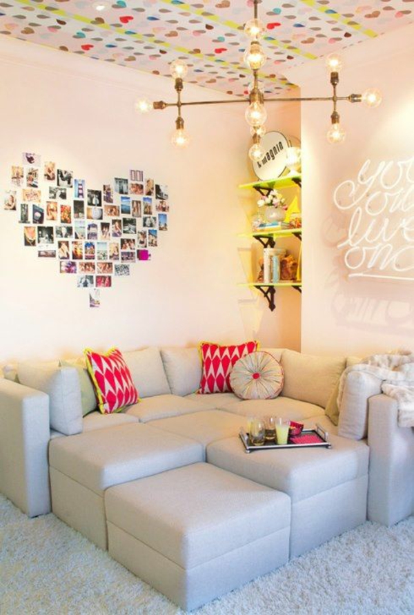 הנוער עיצוב חדר עור הספה צואה לזרוק כרית