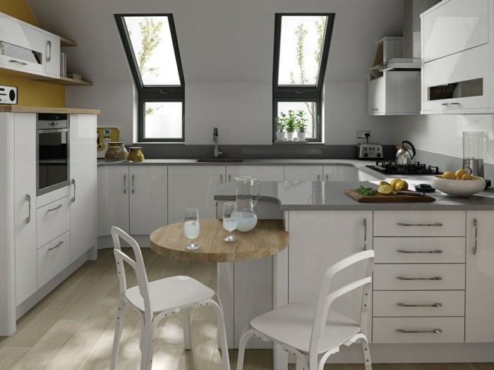 Κορυφή διαμέρισμα επίπλων κουζίνας μαρμάρινο επικλινές ιδέες οροφής κουζίνα3