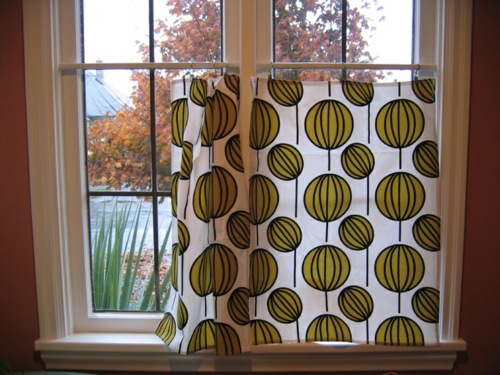 Kitchen Curtains Patterned Curtains to make yourself
