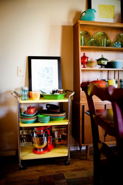 kuchyňské nápady kolový stolek