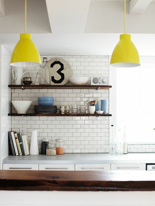 кухненски лампи кухненско осветление модерен дизайн таван води жълт