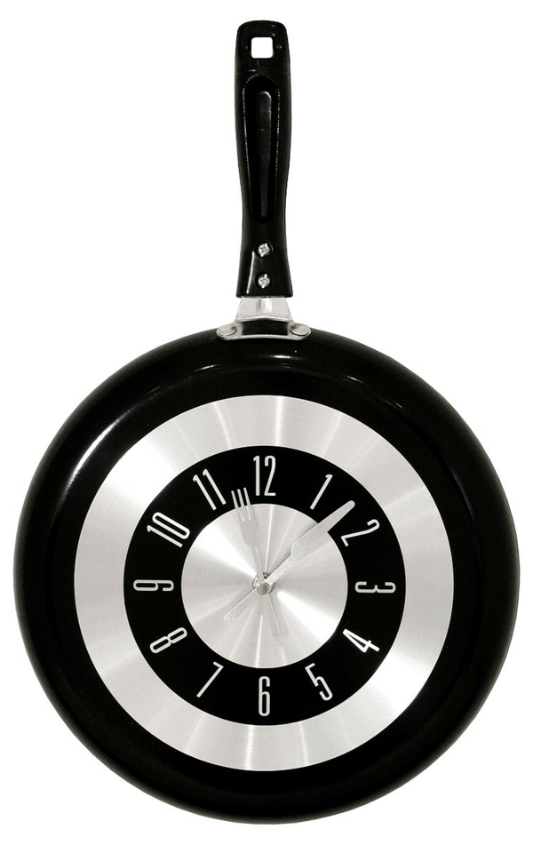 diseño de relojes de cocina sartén modernos relojes de pared