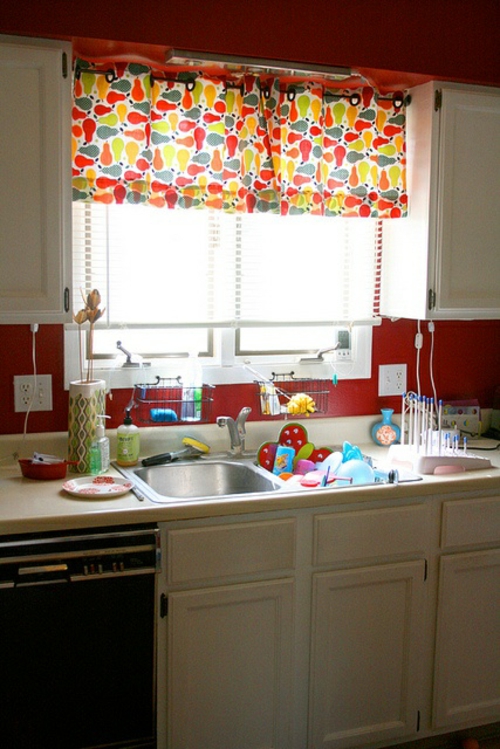 cortinas de cocina ideas de diseño de cocina cortinas de patrones de peras cortinas