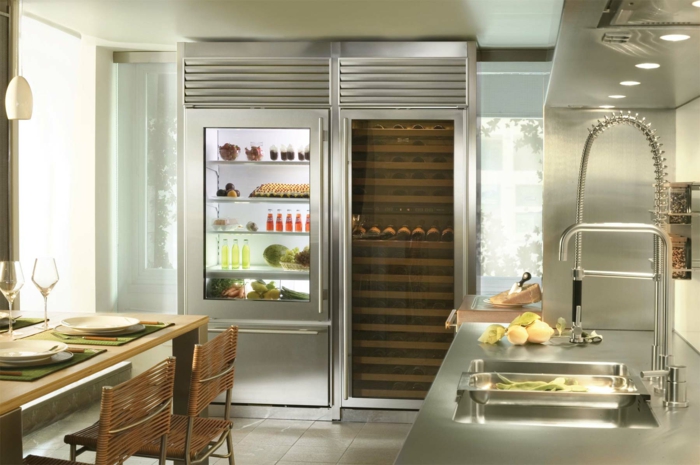køleskabe moderne design praktiske køkken ideer