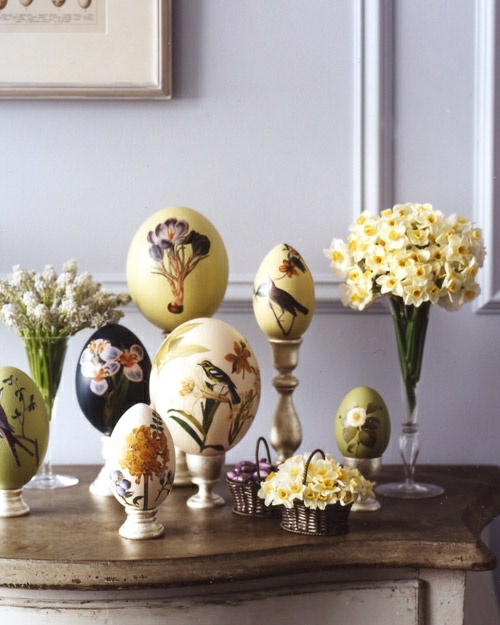 τεχνητά αυγά πασχαλινά διακοσμημένα λουλούδια άνοιξη διακόσμηση ντεμοντέ μωρό αλλαγή πίνακα