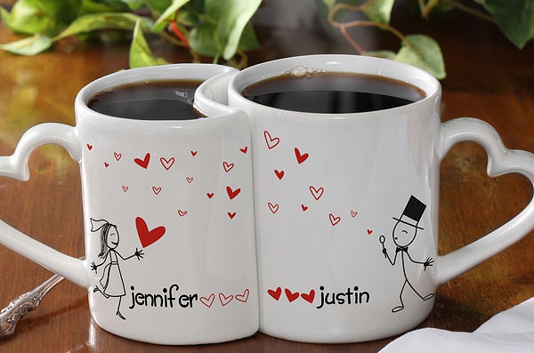 כוס קפה לצבוע את עצמך באהבה אהבה חתונה