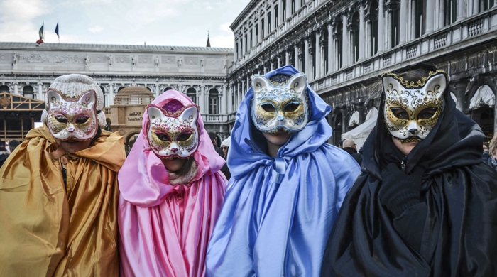καρναβάλι στη Βενετία μάσκες γάτας καρναβαλική φορεσιά κοστούμια καρναβαλιού weiberfastnacht