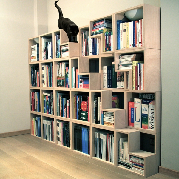 diseño de muebles para gatos estanterías de pared