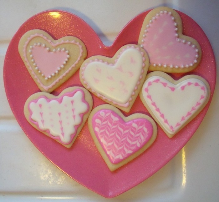 sausainiai kepti širdį Valentino dienos idėjas