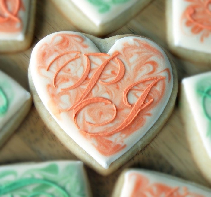 cookies bagning bryllup mad hjerter romantisk