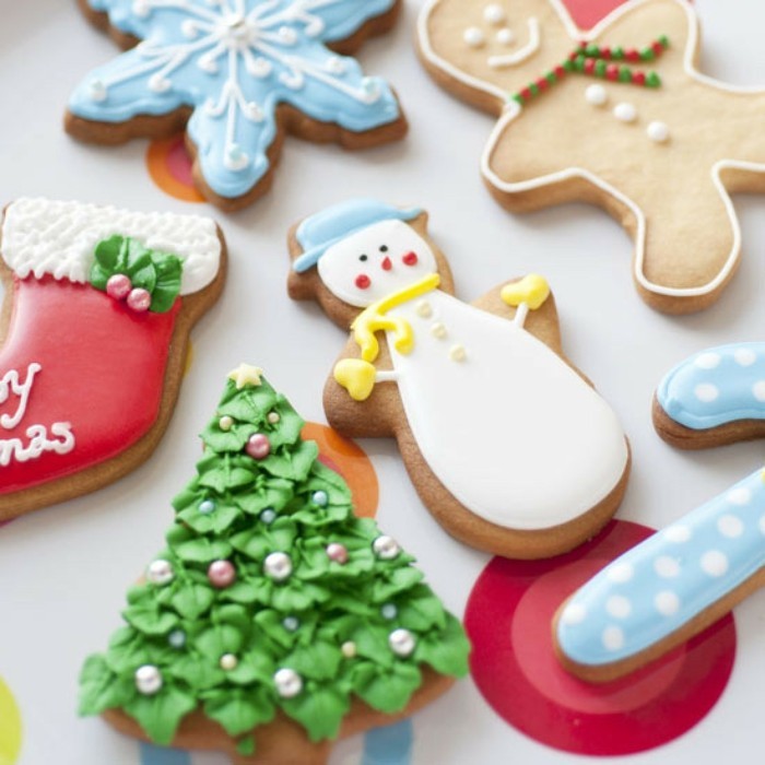 sausainiai kepti juokingi figūrėlės Kalėdos