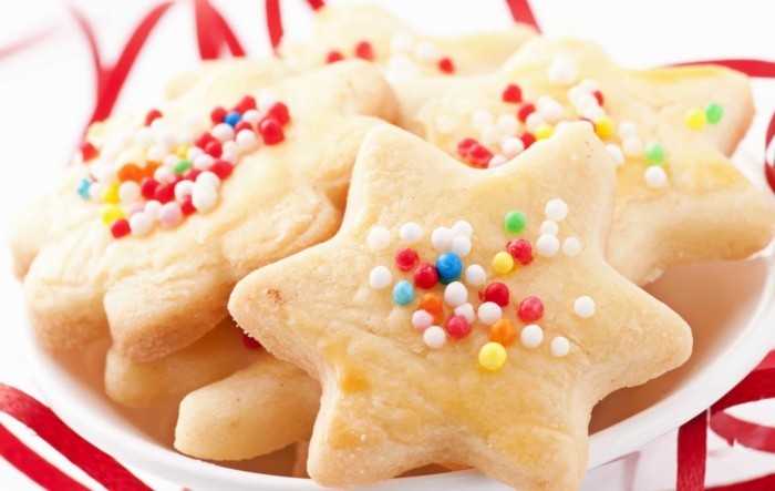 biscuits cuisson des étoiles de sucre