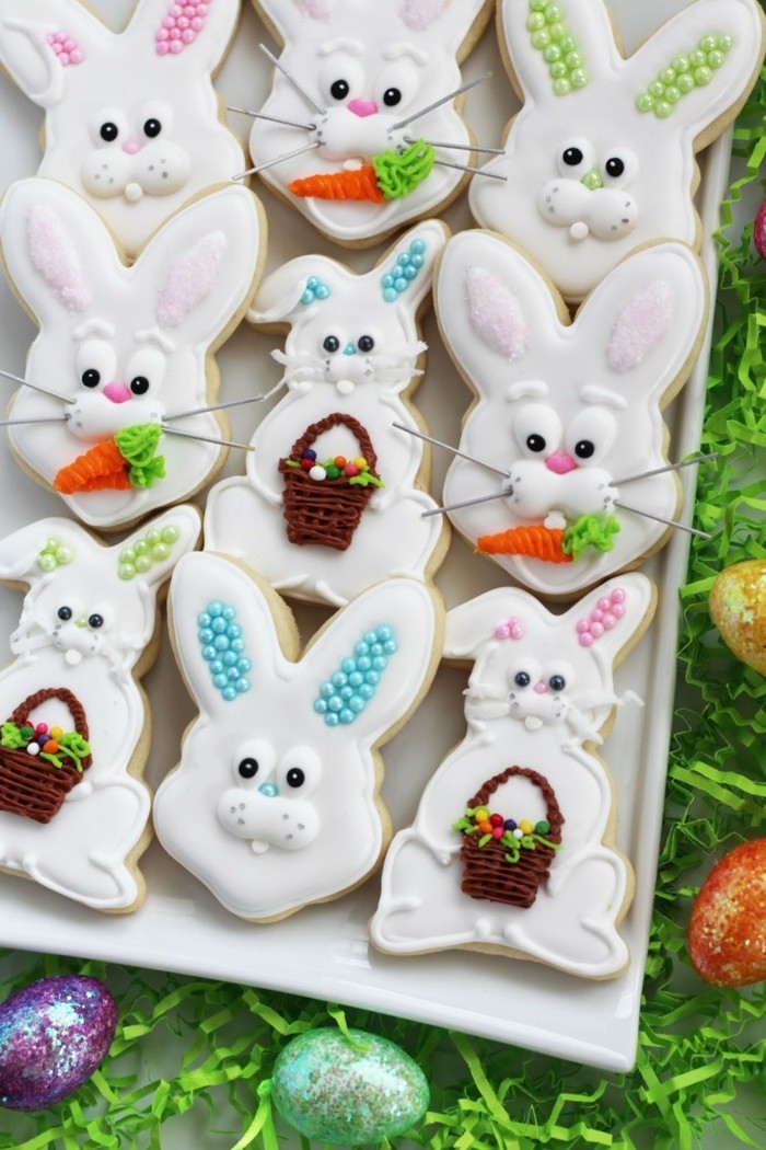 μπισκότα για να ψήσετε τον εαυτό σας deco ιδέες easter bunnies