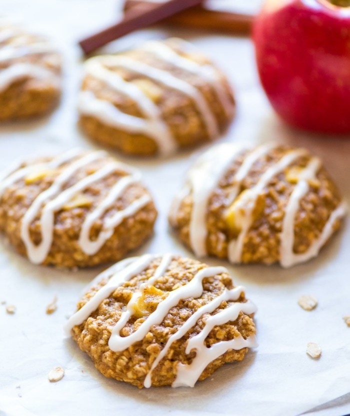 לבשל עוגיות עצמך תפוח שיבולת שועל בריא