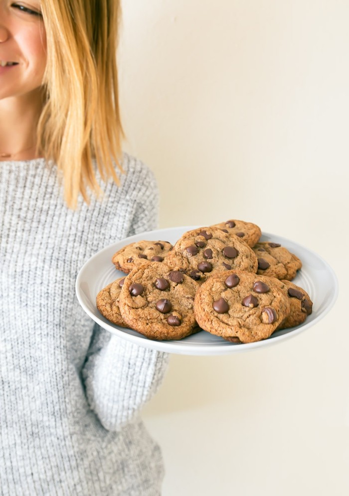 cookie-urile coace ciocolata picături sănătoase în același timp