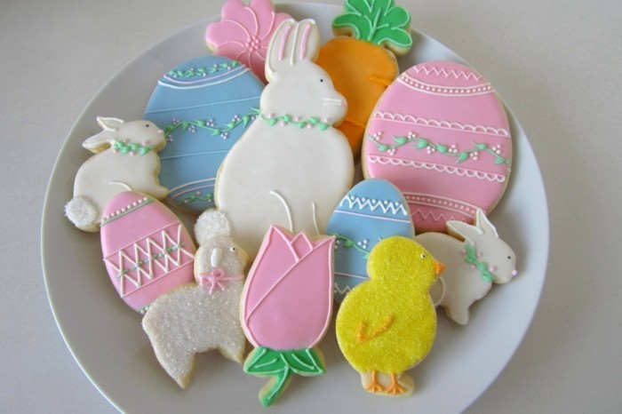 cookies διακοσμούν αστεία σχήματα Πάσχα