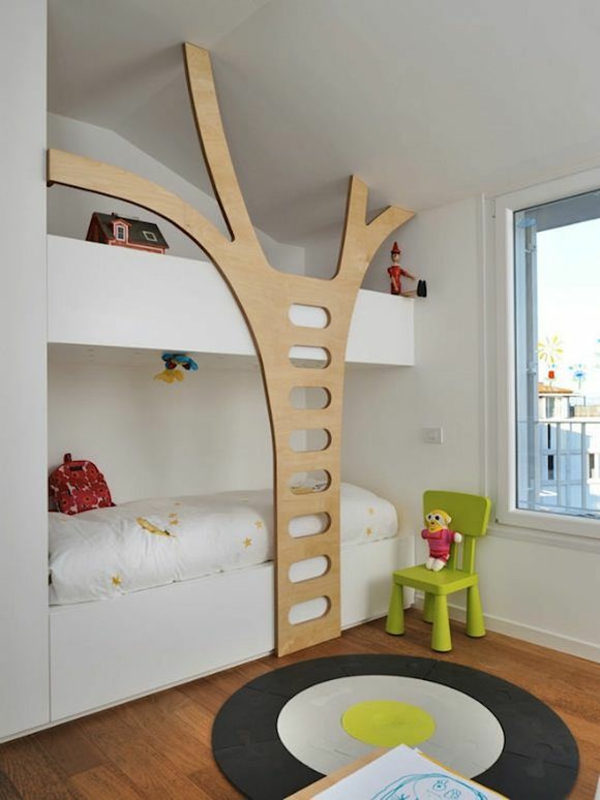 παιδικά κρεβάτια-set-εικόνες-νεολαία-δωμάτιο-baby-tree-σχήμα-σκάλες