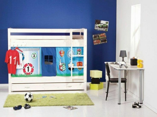 El juego de cama para niños-Fotografías-habitación-juvenil-bebé-royal-azul-pared