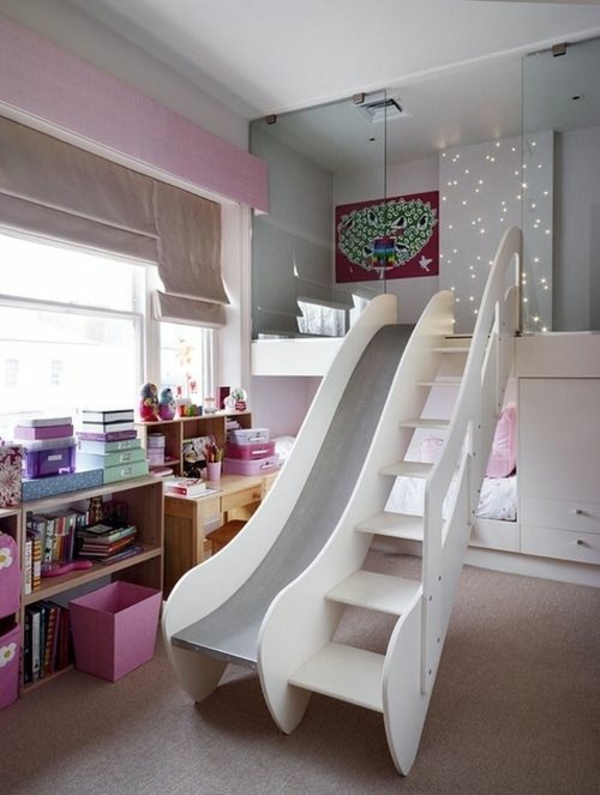 børn soveværelse mode seng chute trapper