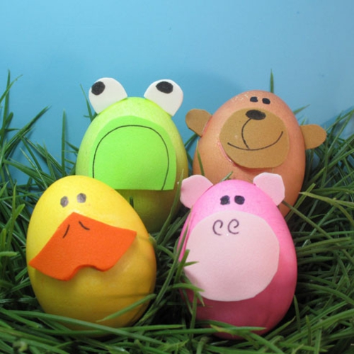 děti zábava zábava zvířata velikonoční vajíčka radost