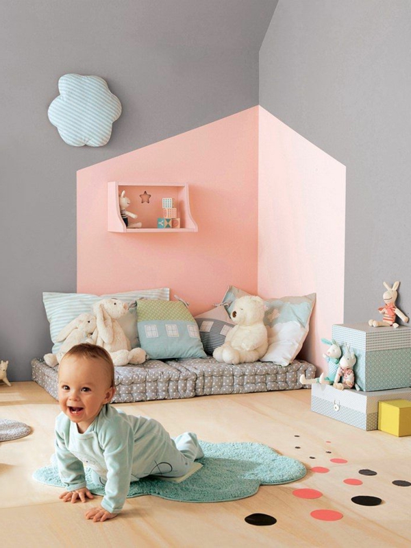 kinderdagverblijf decoreren babykamer speelgoed tapijt