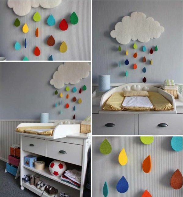 חדר ילדים לקשט רעיונות DIY עיצוב יפה רעיונות