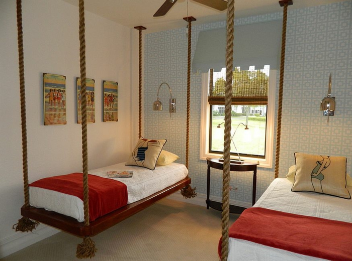 vivero camas de estilo tropical decoración del hogar