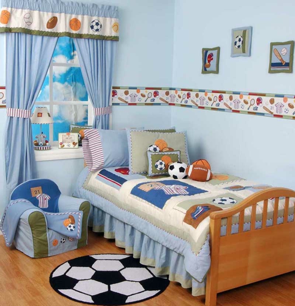 تصميم غرفة الأطفال صبي تصميم جديد ملون