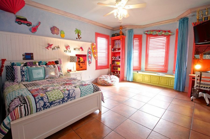 diseño de habitación para niños estilo tropical colorway ideas