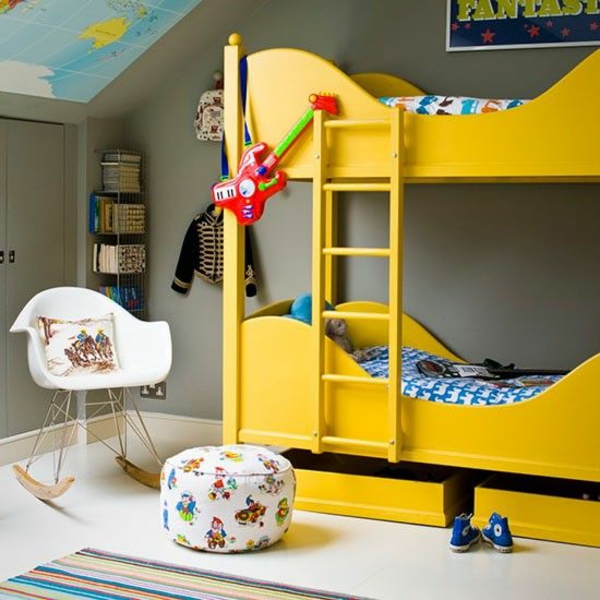 børnehave ideer i moderne stil bunk gul