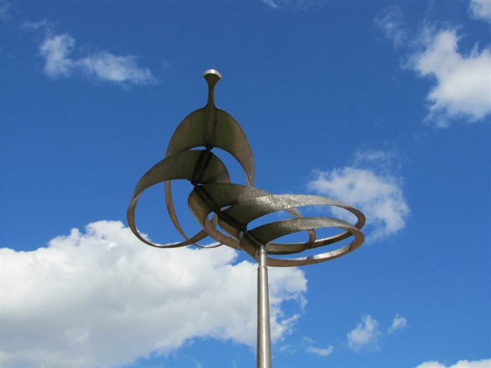 kinetic art installation modern sculptures wind