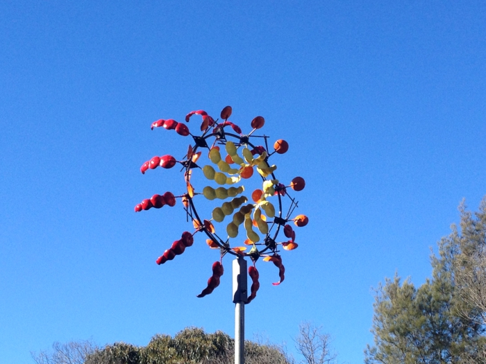 kinetic art installation modern sculptures wind chimes
