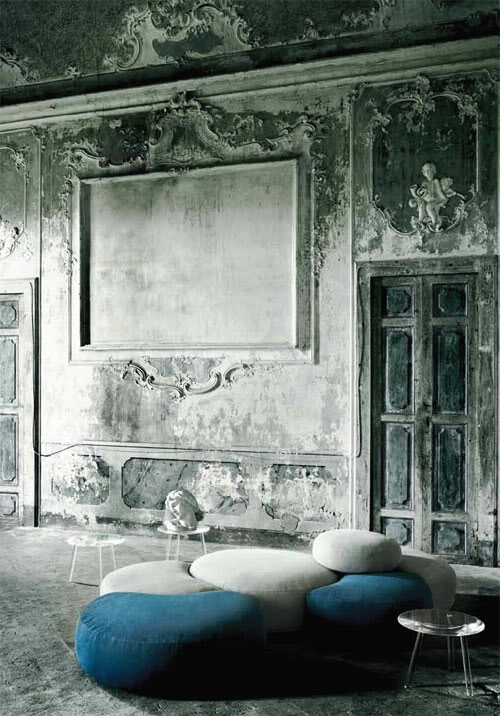 klassisk grungy møbler som kombinerer sofaer lenestol komfortabel design
