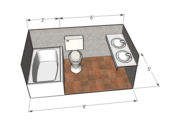 μικρό μπάνιο που έχει σχεδιαστεί μπάνιο σχεδιαστής 3d σχεδιασμό μπάνιο απεικόνισης