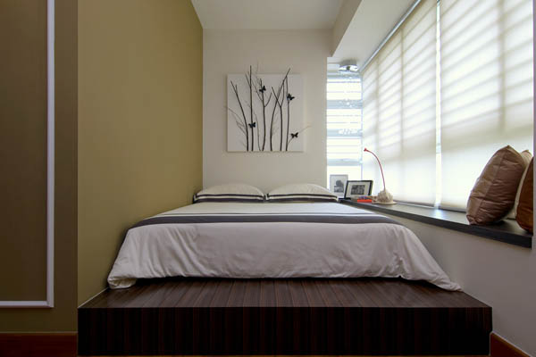 pequeño dormitorio creativo moda minimalista elegante