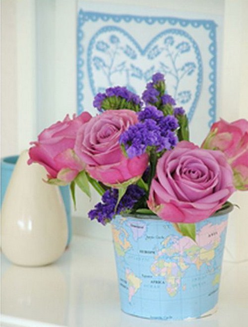 small beautiful flowers flowerpot maps