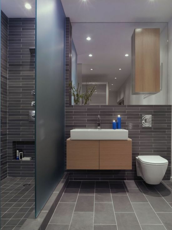 lavabo pequeño diseño de baño baño de tocador redondo azulejo pequeño baño ideas