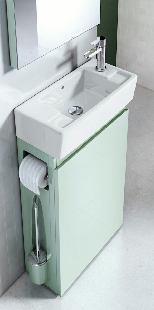 pieni kylpyhuone ideoita moderni kylpyhuonekalusteet tilaa säästäviä kylpyhuonekaluja