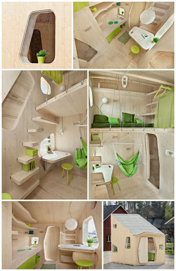 малка дървена къща студент апартамент tengbom архитекти