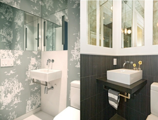 Mažas vonios kambarys sukuria idėjas sienų plytelėmis